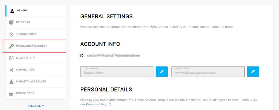 How to enable 2FA security for Epic Games