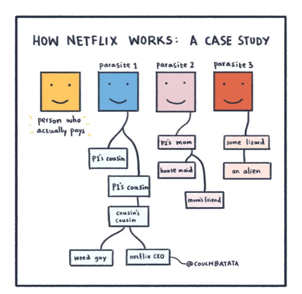 SaaS Account Sharing Example - Netflix Case Study